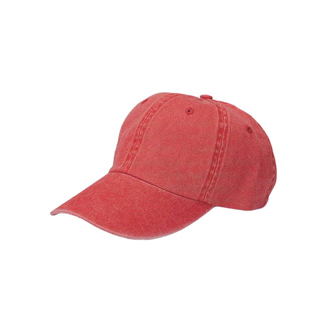 LOW PROFILE(UNS)PIGMENT DYED CAP - Red