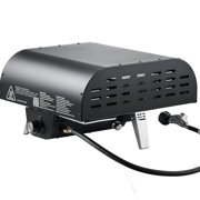 Portable Propane Pizza Oven with Rotating Stone, 12 Inch Outdoor Gas Pizza Maker for Backyard, Camping&Patio - Includes Carry Bag, Black