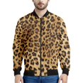 thumbnail image 2 of Chaqueta con cremallera y estampado de leopardo colorido para hombre, abrigo con personalidad con estampado 3D, chaquetas casuales de gran tamaño, ropa de calle, mangas largas, 2 of 4