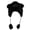 Black, variant on White Bear Hat Ear for Winter Sports Cycling and Climbing Winter Hat