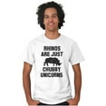 thumbnail image 4 of Rhinos Are Just Chubby Unicorns Men's Graphic T Shirt Tees Brisco Brands X, 4 of 4