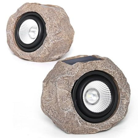 

2 Pcs Solar Lights Outdoor Decorative Super Bright Solar Spot Garden Lights Solar Rock Lights IP65 Waterproof