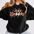 thumbnail image 2 of VBARHMQRT Fall Sweatshirts for Women 2024 Ladies Fashion Print Long Sleeve Round Neck Sweater, 2 of 4