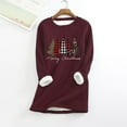 thumbnail image 2 of Autumn Winter Tops Christmas Plush Thermal Undercoat Womens Sweater, 2 of 6
