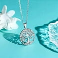 thumbnail image 3 of 1pc Dazzling Tree of Life Necklace - Delicate & Elegant Pendant Jewelry with Adjustable Chain, A Meaningful Gift for Her, 3 of 5