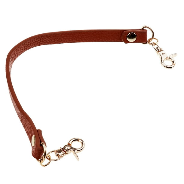 Asa corta desmontable de piel sintética para bolso, bolso, bolso de mano, cinturón, correa, cadena Caqui