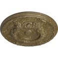 thumbnail image 3 of Ekena Millwork 19"OD x 1 1/2"P Granada Ceiling Medallion (Fits Canopies up to 7 1/8"), Hand-Painted Mississippi Mud Crackle, 3 of 7