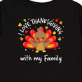thumbnail image 4 of Inktastic I Love Thanksgiving with My Family-happy Turkey Boys or Girls Long Sleeve Toddler T-Shirt, 4 of 5