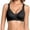 Black, variant on Bra Wireless Push-Up Seamless Ribbed Racerback for Everyday Comfort and Support, M, Khaki