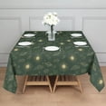 thumbnail image 3 of Dark Green Sun Planet Star Cloud Pattern Square Tablecloth,Waterproof Square Table Cover,Wipeable Spillproof Washable Table Cover for Home Kitchen Party Decor 60"x60"(152x152cm), 3 of 6