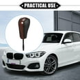 thumbnail image 2 of Unique Bargains Automatic Gear Shift Knob Stick for BMW E81 2006-2011 for BMW E82 2006-2013 Black Brown Mahogany Pattern, 2 of 6