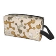 thumbnail image 2 of Goofa Cartoon Poodle Dog Printed Toiletry Bag with Handle,Large Capacity Travel Makeup Cosmetic Bag for Women, Carry on Airport Airline Compliant Bag, 2 of 9
