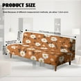 thumbnail image 7 of Xoenoiee Daisy Flower Pattern Armless Futon Cover Stretch Sofa Bed Slipcover Protector Elastic Futon Slipcover High Spandex Jacquard Fabric Futon Cover, Machine Washable, 7 of 7