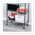 thumbnail image 5 of Wire Shelving Casters - ALESW790004 3 Wheel Locking Stem Casters (4-Set) - Black, Optional Grip Ring, Heavy Duty Rolling Casters for Shelving Units, 5 of 8
