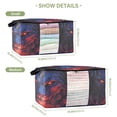 thumbnail image 3 of WOBOGO Lion Face with Glowing Eyes Clothes Storage 2Pack Foldable Thick Fabric Blanket Organizer Bag with Handle 21.65×13.78×12.4in, 3 of 7