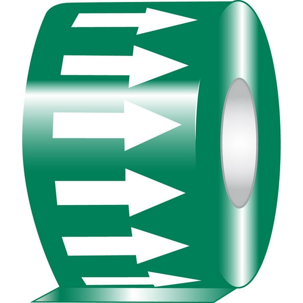 Accuform RAW254GNWT Pipe Markers & ID Tags Roll Tape DIRECTIONAL FLOW