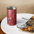 thumbnail image 3 of 20oz Coffee Tumblers Red Christmas Candy Cane Pattern Stainless Steel Vacuum Insulated Travel Tumbler Coffee Cups Mug with Lid and Straw with Cleaning Brush for Cold & Hot Drinks, 3 of 5