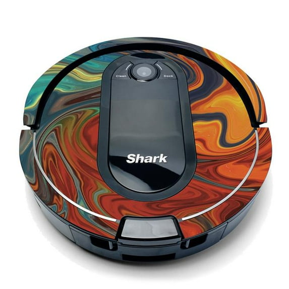 Skin Decal Wrap Compatible With Shark IQ Robot Sticker Design Lava Water