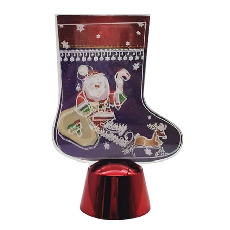

Solar Garden Light Christmas 3D Night Light Atmosphere Bedside LED Table Lighting Christmas Lighting Night Light Christmas Shoes 3D Night Light Christmas Ornament Glass