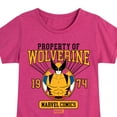 thumbnail image 3 of Marvel Wolverine - Property Of - Toddler and Youth Girls Fitted Short Sleeve Graphic T-Shirt, 3 of 5