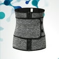 thumbnail image 3 of WORGEOUS 1pc Waist Trainer Corset Sports Workout Shapewear Waistband for Lady - Size 2XL (Grey), 3 of 8