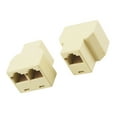 thumbnail image 4 of 2 Pcs 3 Way RJ45 LAN Network Ethernet Splitter Connector khaki, 4 of 6