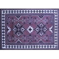 thumbnail image 1 of Ahgly Company Indoor Rectangle Geometric Blue Traditional Area Rugs, 6' x 9', 1 of 4