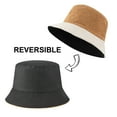 thumbnail image 4 of TOPTIE Reversible Block Corduroy Bucket Hat 2-in-1 Unisex Sun Hat for Outdoor-KHAKIBEIGE, 4 of 8