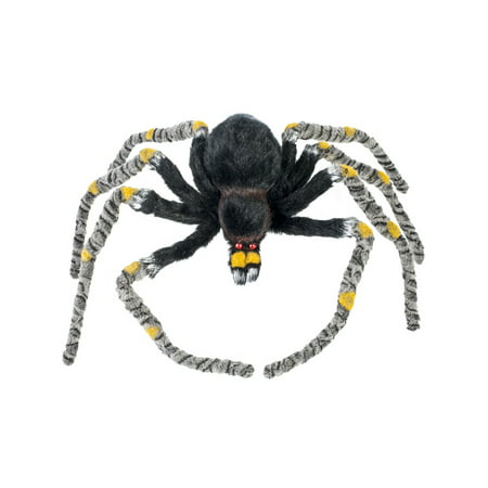 Creepy Crawler Yellow Striped Spider Prop Halloween Decoration