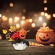 thumbnail image 5 of Xihbxyly Decoración de Calabaza de Halloween, Adorno de Acción de Gracias de Otoño, Diseño Único con Hojas y Bayas, Decoración de Mesa o Sala de Estar, Fácil Mantenimiento, Tamaño Pequeño 19 X 19 X 2, 5 of 6