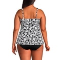 thumbnail image 2 of Lands' End Women's Plus Size DD-Cup Flutter Scoop Neck Tankini Top, 2 of 3