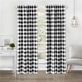thumbnail image 1 of Achim HNPN63BK06 42 x 63 in. Hunter Rod Pocket Window Curtain Panel, Black, 1 of 1