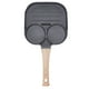 thumbnail image 4 of Sartén para huevos de 2 tazas redondas, 3 secciones, antiadherente, con mango de madera para cocina de gas de inducción, 4 of 14