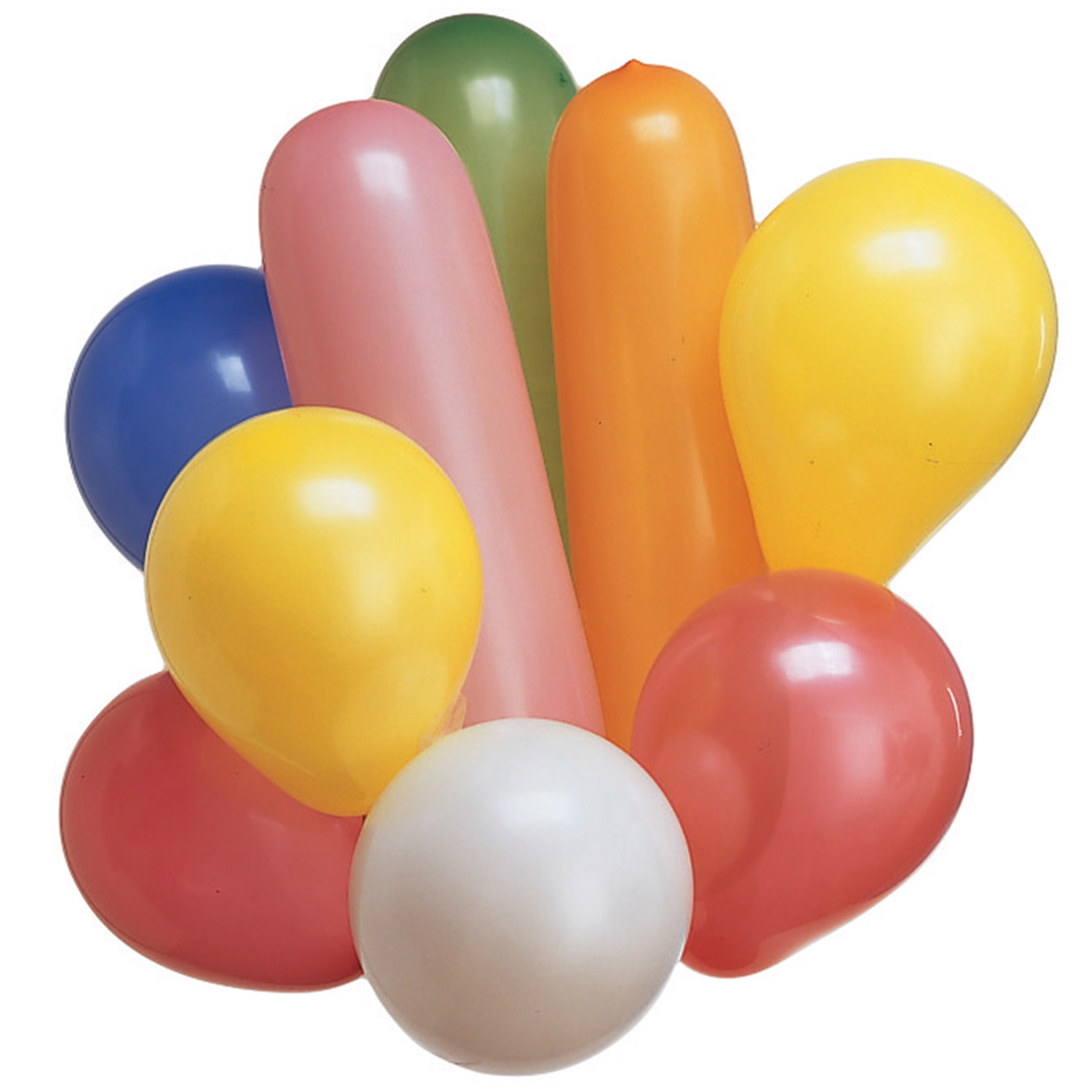 Hand Pump Party Balloons Assorted Bright Colors Ea pkg contains 50 Lot Of 2 