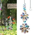 thumbnail image 2 of Jesscasday Crystal Flower Sun Catcher With Double Flowers Balconies Sunbeam Reflector For Home Garden Radianting Light Display, 2 of 10