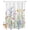 Green Pink White, variant on Split Shower Curtain for Transfer Bench, Spring Floral Fabric Shower Curtains for Bathroom, Colorful Watercolor Botanical Summer Tub Sliding Transfer Bench Waterproof Bath Curtains 72"x72"