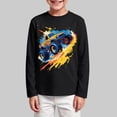 thumbnail image 2 of RFQWOVSR Boys' Long Sleeve T-Shirt with Racing Print for Casual Fall Wear, 2 of 4