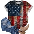 thumbnail image 7 of mgoYE T-Shirt for Women 250th Anniversary USA Shirt Women's American 250th Anniversary Printed Casual Sweatshirt 250 Years 1776–2026 Patriotic Shirt|Dark Blue XL, 7 of 7