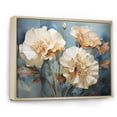 thumbnail image 2 of Designart "Tan Carnation Composition II" Carnations Floater Framed Canvas Prints, 2 of 5