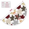 thumbnail image 3 of Rocae colorful Maple for Christmas Tree Skirt with Pom Pom Trim for Holiday Party for Holiday Home Decor Indoor Outdoor-36", 3 of 7