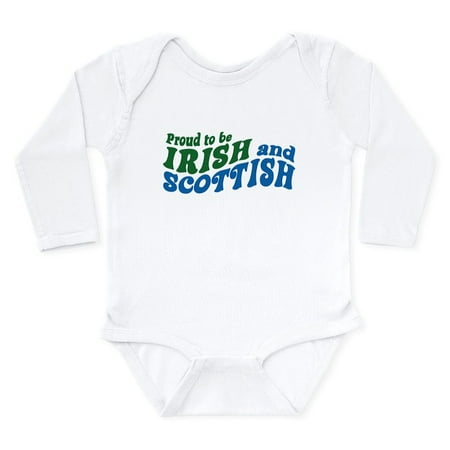 

CafePress - Proud To Be Irish And Scottish Body Suit - Long Sleeve Infant Bodysuit