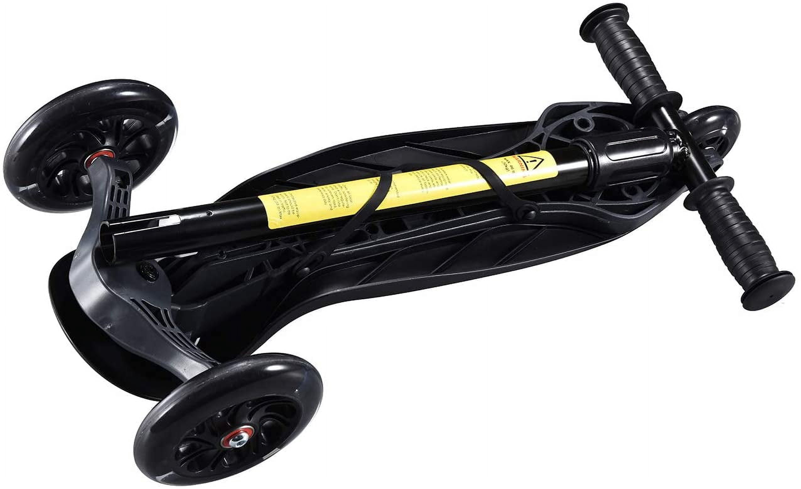 HighTech Mega GlideKick Scooter With Light - Black