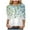 Light Green, variant on Womens 2025 Fall 3/4 Sleeve Crew Neck Blouse Fashion Print Casual Loose Fit Shirt Top