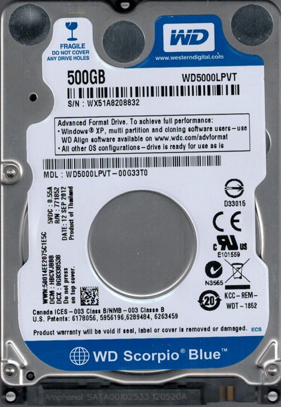 WD40NMZW-11GX6S1 USB 3.0 WX71E Western Digital 4TB Laptop Hard