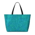 thumbnail image 2 of Xecao Blue Green Glitter for versatile beach bag for women includes zipper pockets and waterproof material, ideal for vacations and adventures., 2 of 7