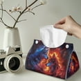 thumbnail image 2 of ZUXONGSY Wolf Tissue Box Covers Rectangular PU Long Tissue Box Cover with Buttons Modern PU Leather Tissue Box Holder Easy to Install Waterproof Tissue Cover for Table, Countertop, 2 of 7