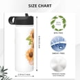 thumbnail image 4 of Pofeuu Sunflower Gnomes 2 Print 18oz Sports Insulated Kettle, Sports Bottle Water Bottles For Men Women For Gym Hiking Camping Running Mountain Bike Outdoor Sports, 4 of 8