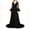Black, variant on Mother Dress for Women 2026 Bouncy Maxi Wedding Bride Vintage Medieval Renaissance Court Mesh Patchwork Dress Stage Wine XL