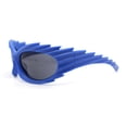 thumbnail image 3 of Runway Thorny Beveled Wrap Around Plastic Sport Sunglasses Blue - Black, 3 of 4