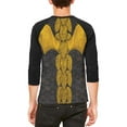thumbnail image 2 of Halloween Black Dragon Costume Mens Raglan T Shirt White-Black MD, 2 of 2